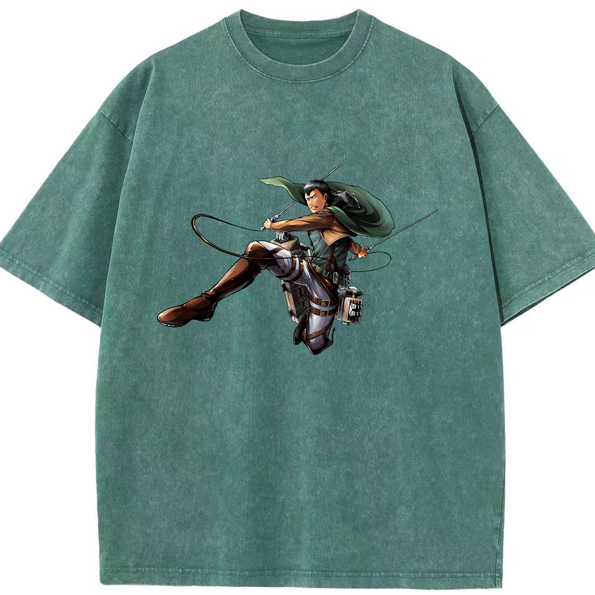 （画像用） 進撃の巨人 ベルトルト・フーバー Attack on Titan Bertholdt Hoover 綿100% ヴィンテージ風 半袖Tシャツ（フロントプリント）